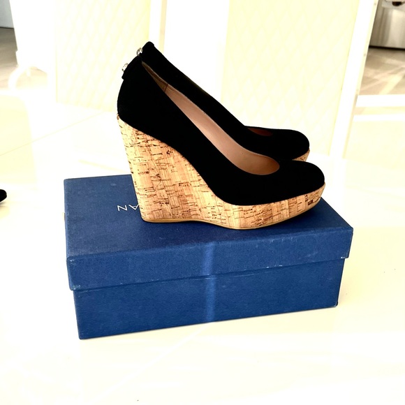Stuart Weitzman Corkswoon Suede Wedge Size 6 - Picture 12 of 16